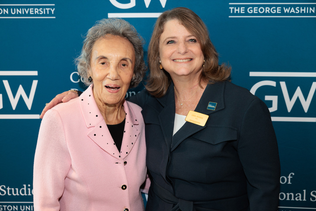 Virginia Ali and Dean Liesl Riddle