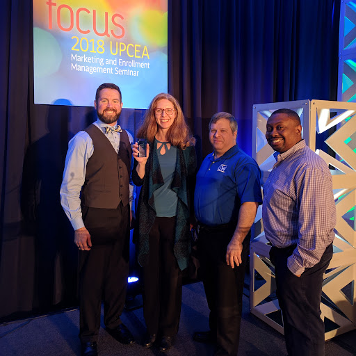 CPS marketing team at UPCEA MEMS award ceremony