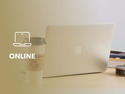 Online; laptop