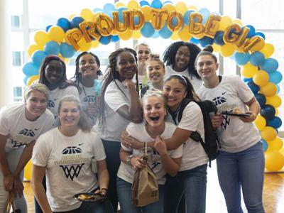 Staff and faculty at Proud to be GW Festival