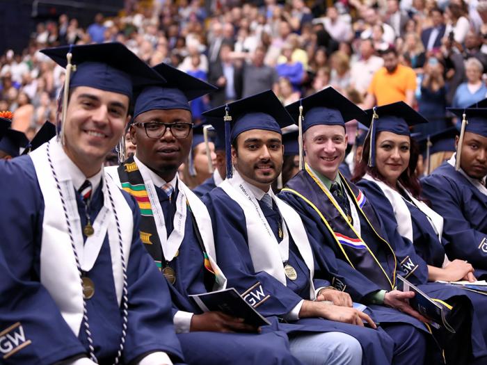 Students at 2018 graduation