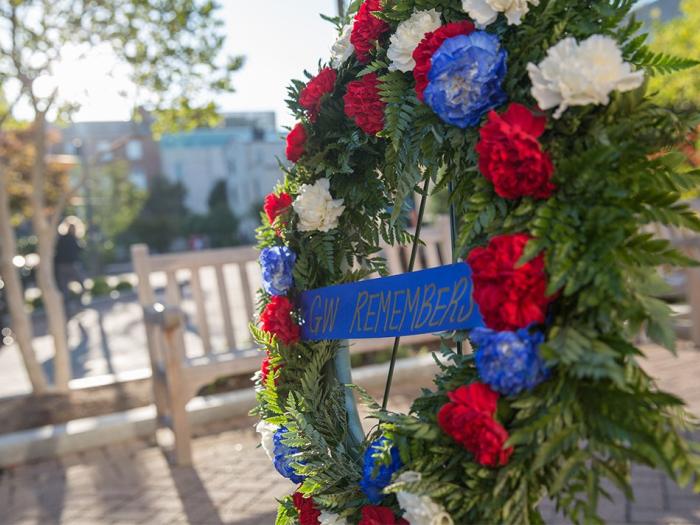 Memorial day wreath - GW Remembers