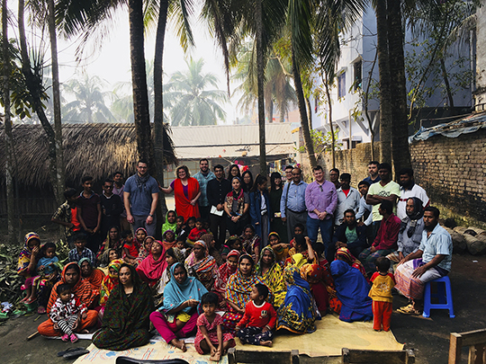 GW Delegation meeting climate refugees in Bangladesh