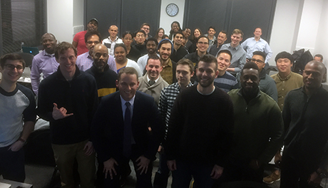 Monday/Wednesday Class Section of Coding Boot Camp Students 