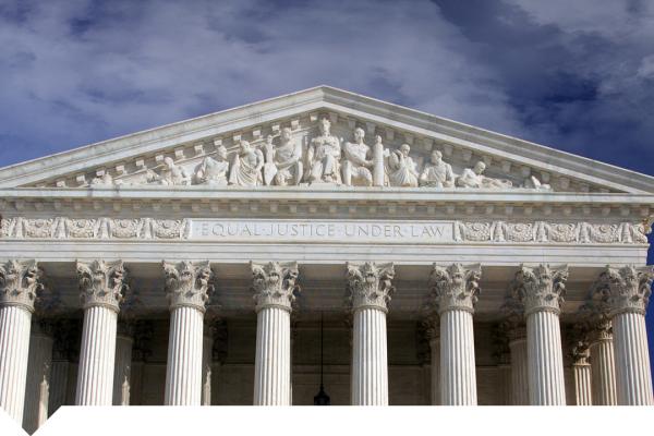 supreme court building with blue sky