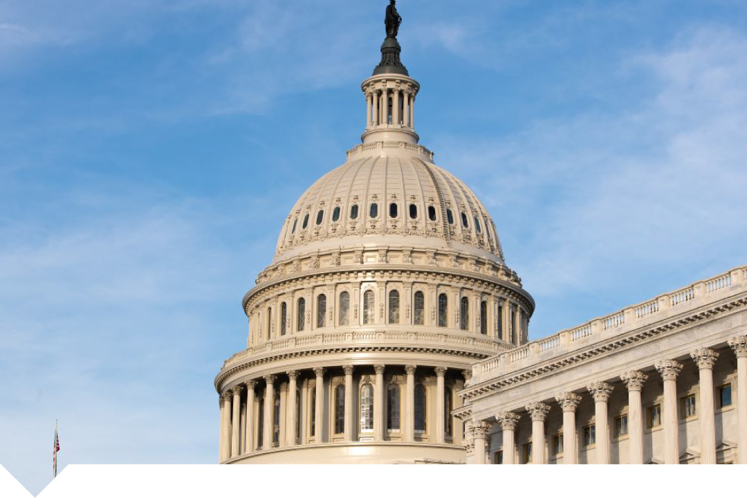 US Capitol with blue sky