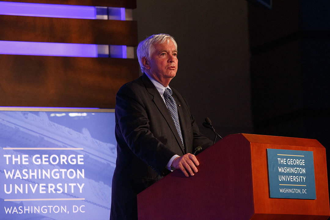 Brian O'Dwyer speaks at GW 