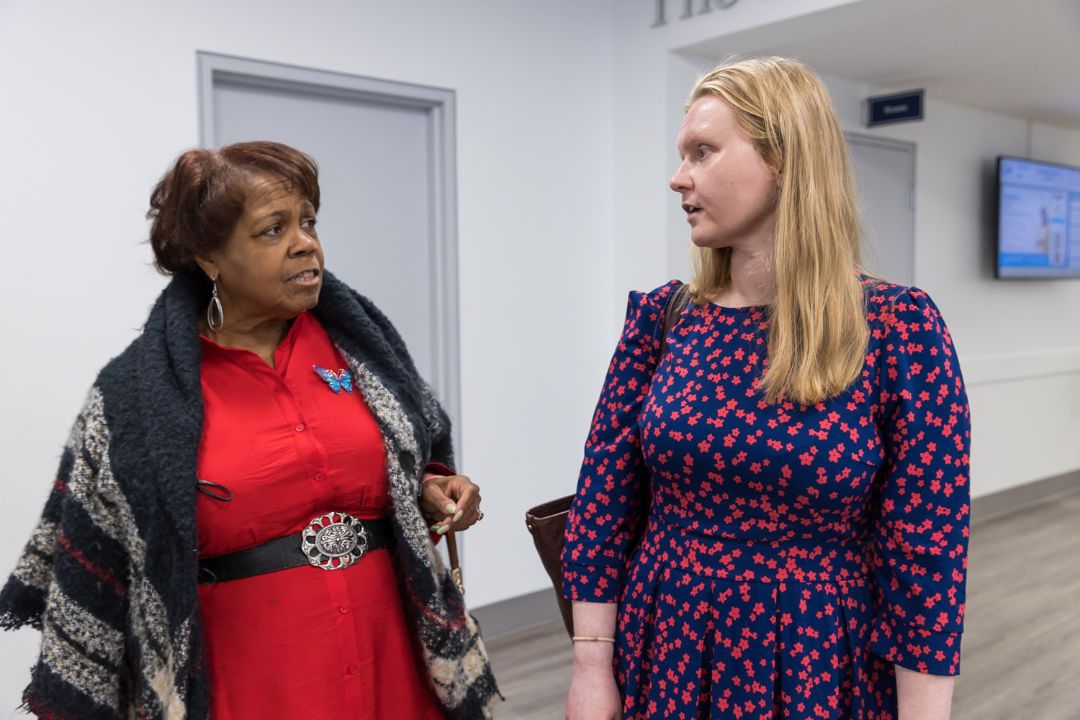 Former Cafritz Awards Winner and Agnes Cholewa talking