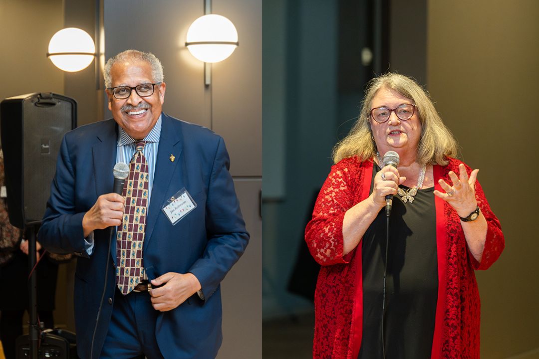 Jim Robinson and Dr. Natalie K. Houghtby-Haddon
