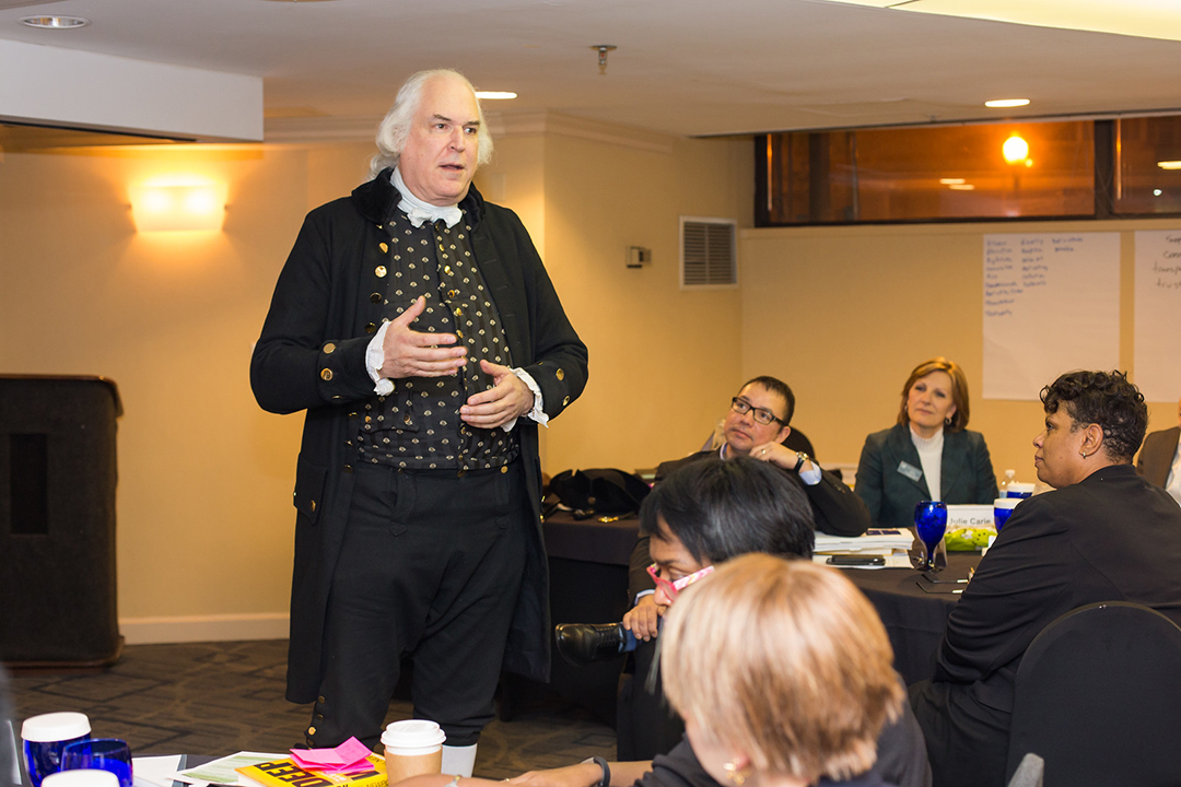 "George Washington" talks about leadership during CEPL's Senior Leader Program
