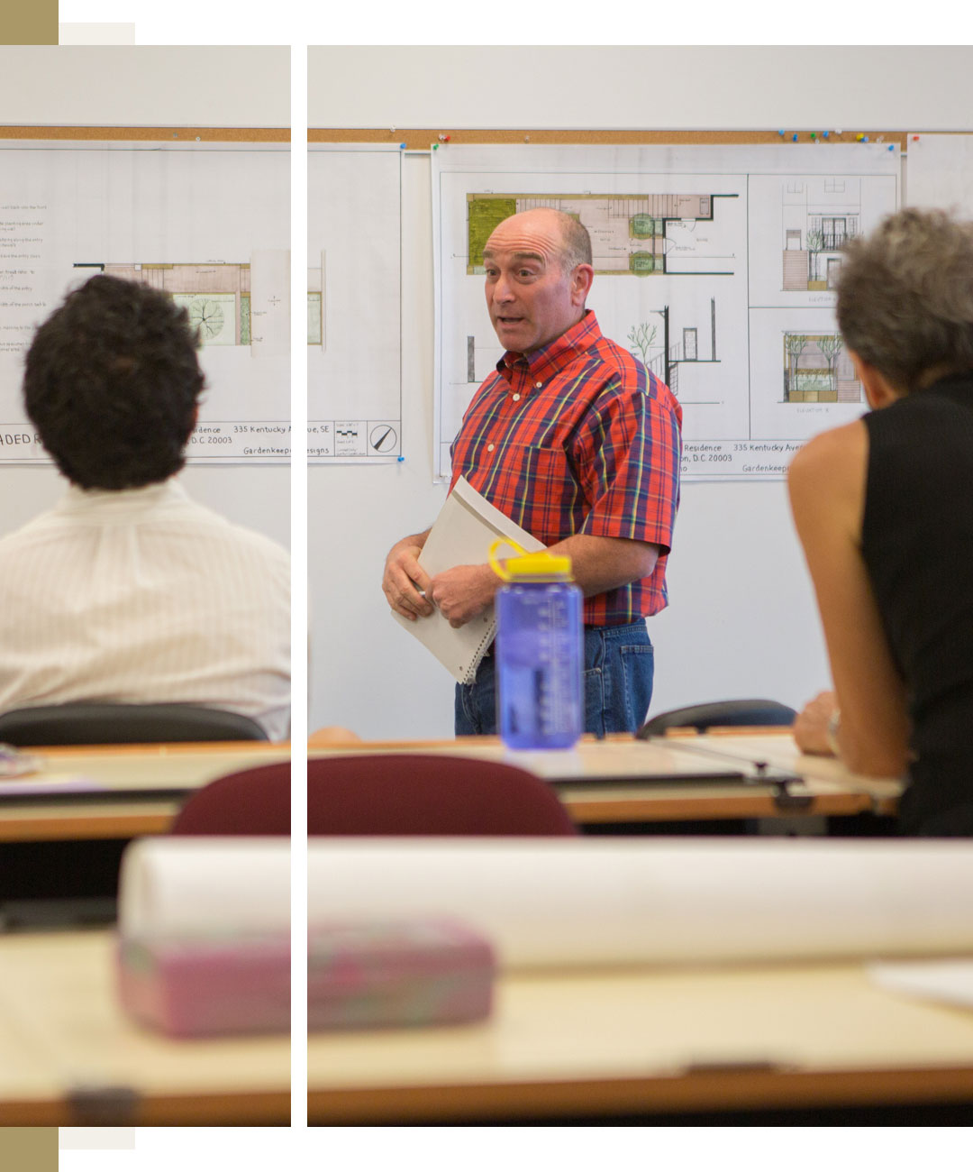 Professor teaching class