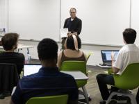 Matt Dallek teaching a class