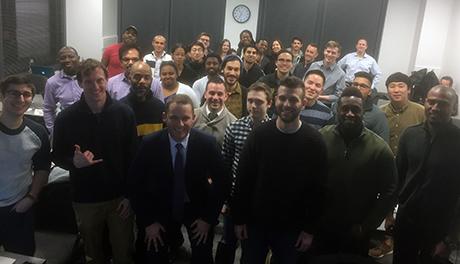 Monday/Wednesday Class Section of Coding Boot Camp Students 