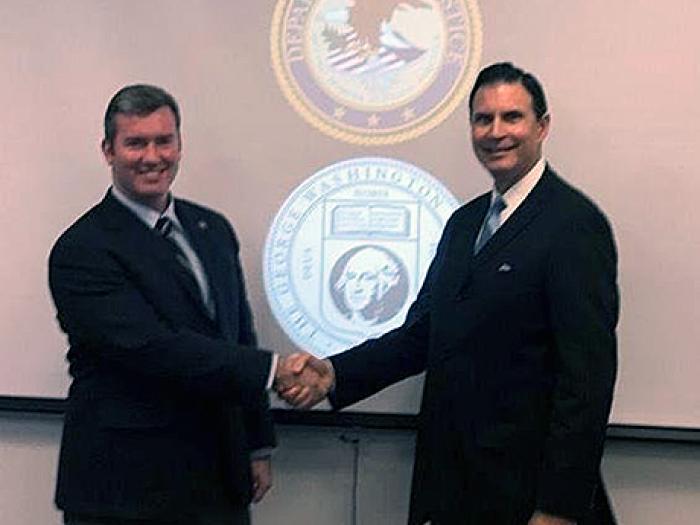 Prof. Billingsley with DOJ guest speaker