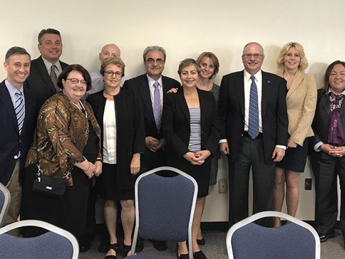 LeBlanc with CPS faculty