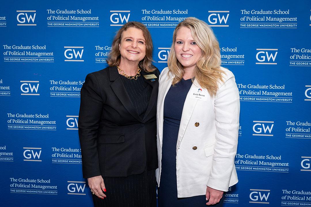 Dean Riddle with Emily Berret, GSPM '13