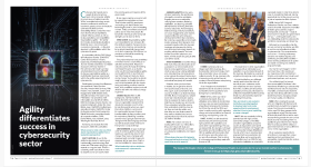 "Agility differentiates success in cybersecurity sector" article layout